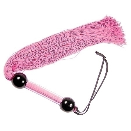 Rubber Flogger - Large Pink