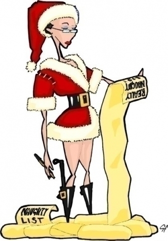 Really Naughty List Art Card