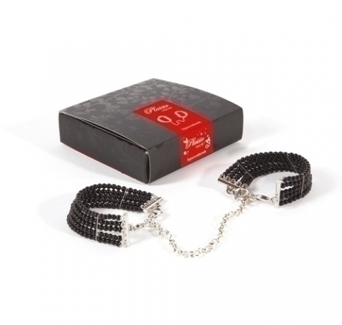 Pearl Bead Handcuffs - Black